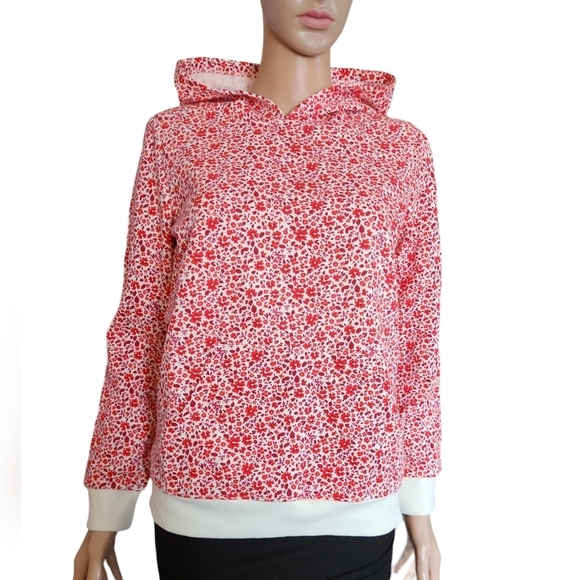 Cat & Jack Floral Hoodie Sweatshirt - Picture 1 of 9